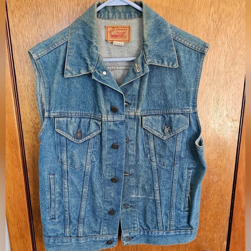 GAP Blue Denim Vest